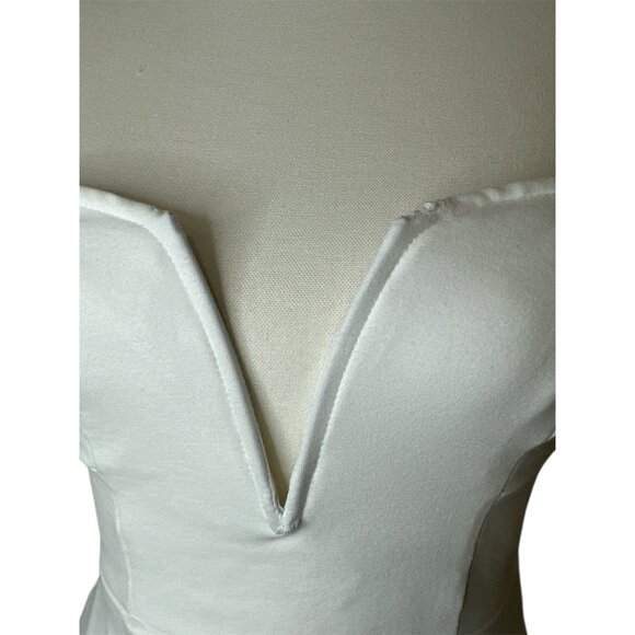 superdown Gianna Sweetheart Slit Gown in White Small New Womens Maxi Long Dress - Picture 9 of 11